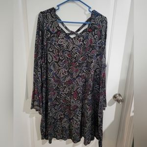 Boho Flare Sleeve Dress